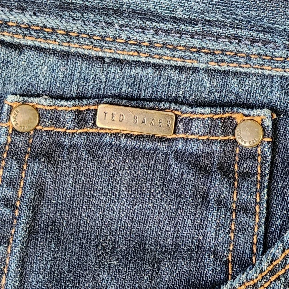 Ted Baker Jeans Mens 33x31 Straight Dark Wash Indigo Denim Excellent